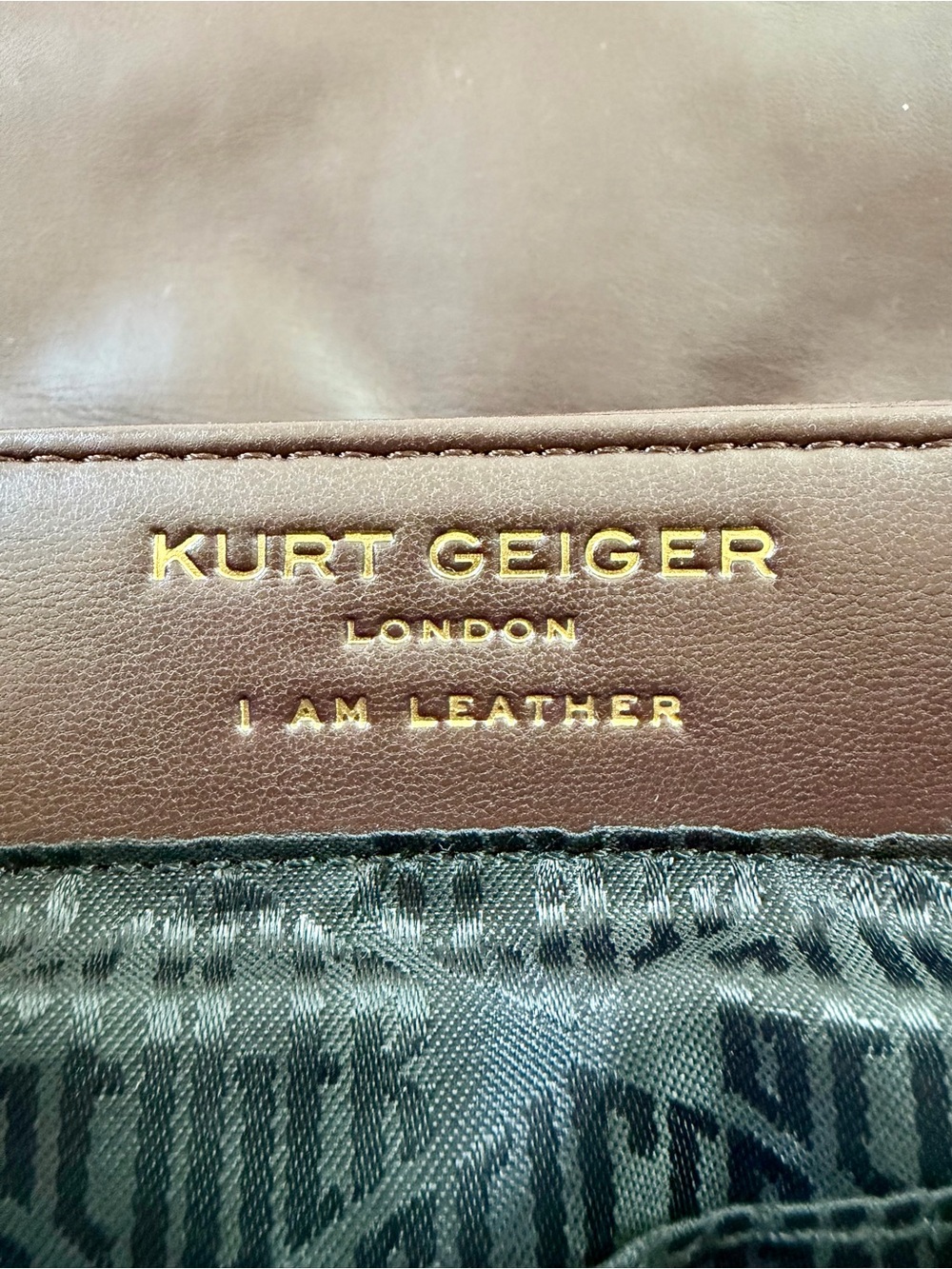 Kurt Geiger London Medium Kensington Soft Bag - Brown Leather - Picture 12 of 16